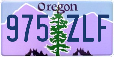OR license plate 975ZLF