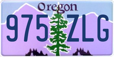 OR license plate 975ZLG