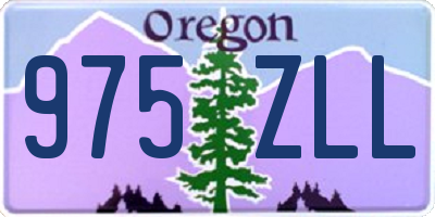 OR license plate 975ZLL