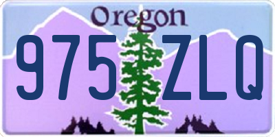 OR license plate 975ZLQ