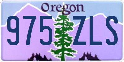 OR license plate 975ZLS