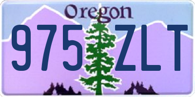 OR license plate 975ZLT