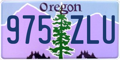 OR license plate 975ZLU