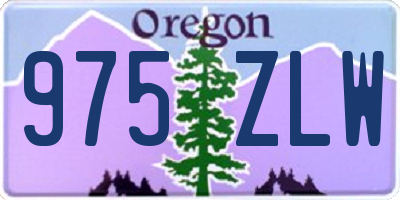 OR license plate 975ZLW