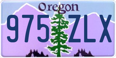 OR license plate 975ZLX