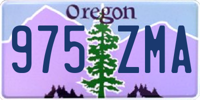 OR license plate 975ZMA