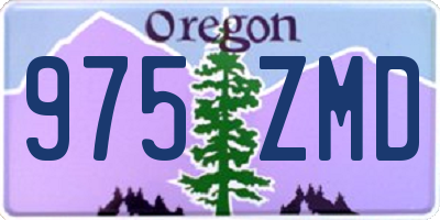 OR license plate 975ZMD