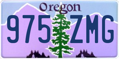 OR license plate 975ZMG
