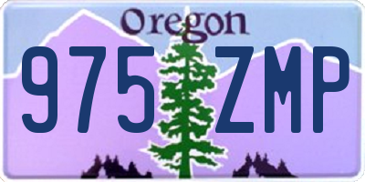 OR license plate 975ZMP