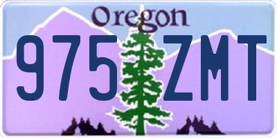 OR license plate 975ZMT