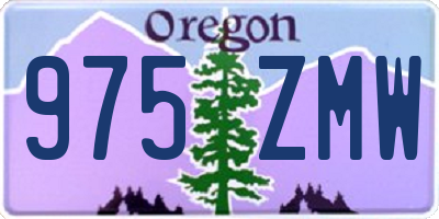 OR license plate 975ZMW