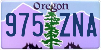 OR license plate 975ZNA