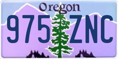 OR license plate 975ZNC