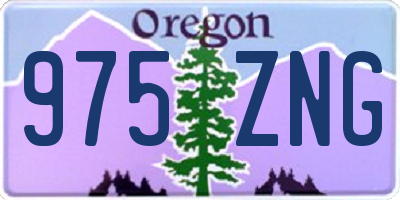 OR license plate 975ZNG