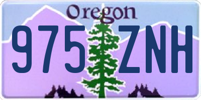OR license plate 975ZNH