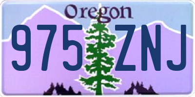 OR license plate 975ZNJ
