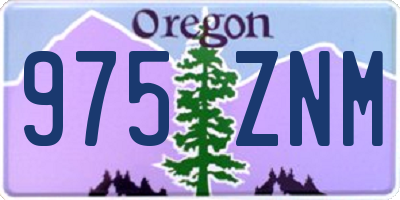 OR license plate 975ZNM