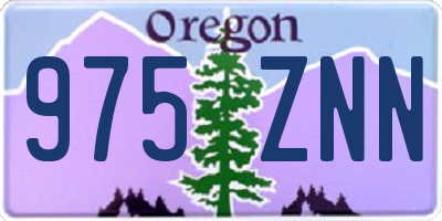 OR license plate 975ZNN