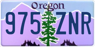 OR license plate 975ZNR