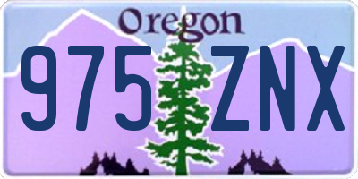 OR license plate 975ZNX