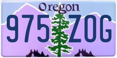 OR license plate 975ZOG