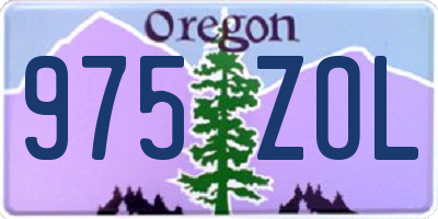 OR license plate 975ZOL
