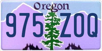 OR license plate 975ZOQ