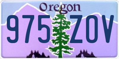 OR license plate 975ZOV