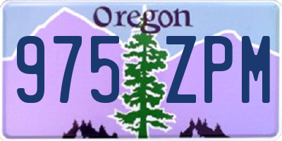 OR license plate 975ZPM