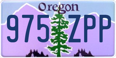 OR license plate 975ZPP