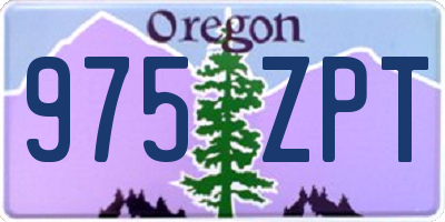 OR license plate 975ZPT