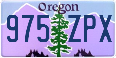 OR license plate 975ZPX