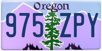 OR license plate 975ZPY