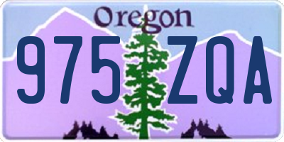 OR license plate 975ZQA