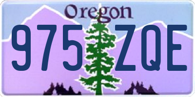 OR license plate 975ZQE