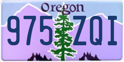 OR license plate 975ZQI