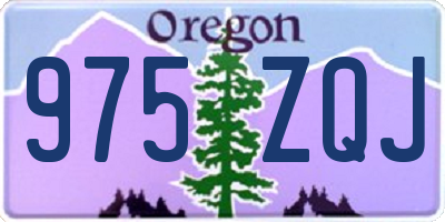 OR license plate 975ZQJ