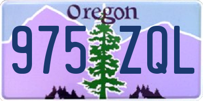 OR license plate 975ZQL