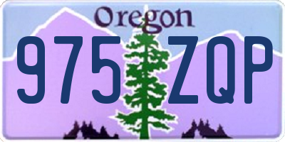 OR license plate 975ZQP