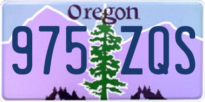 OR license plate 975ZQS