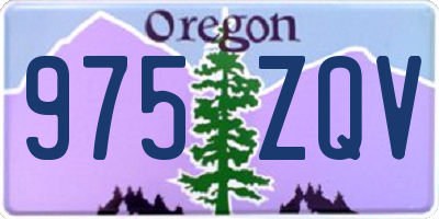 OR license plate 975ZQV