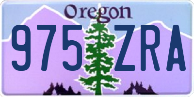 OR license plate 975ZRA