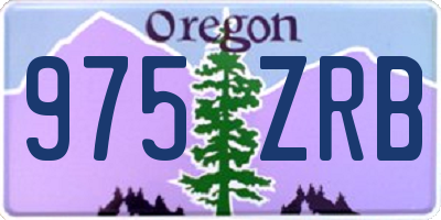 OR license plate 975ZRB