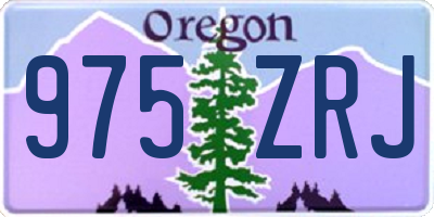OR license plate 975ZRJ
