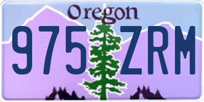 OR license plate 975ZRM