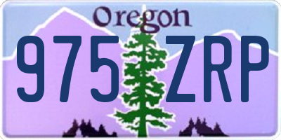 OR license plate 975ZRP