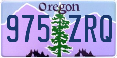 OR license plate 975ZRQ