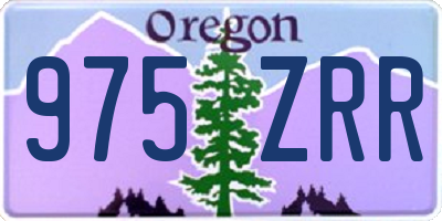 OR license plate 975ZRR