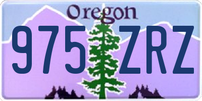 OR license plate 975ZRZ
