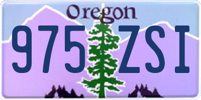 OR license plate 975ZSI